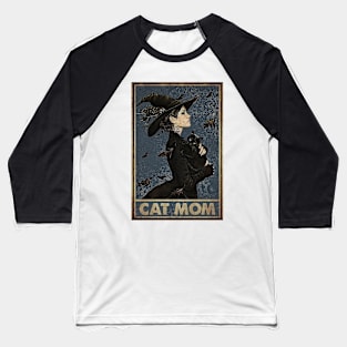 Cat Halloween Cat Mom Baseball T-Shirt